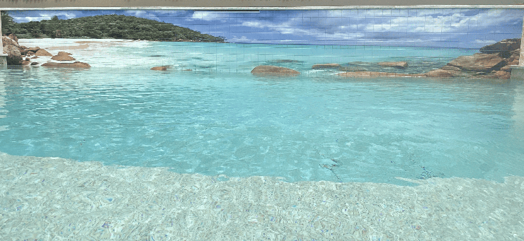 Pool tiling artwork Sydney